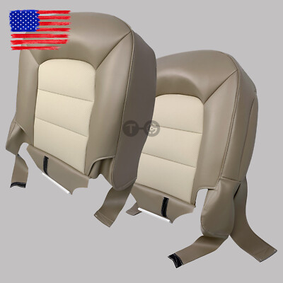 Driver Side Bottom Leather Seat Cover For 2003-2006 Ford Expedition Eddie Bauer (Tan) Ford Expedition Seat Cover