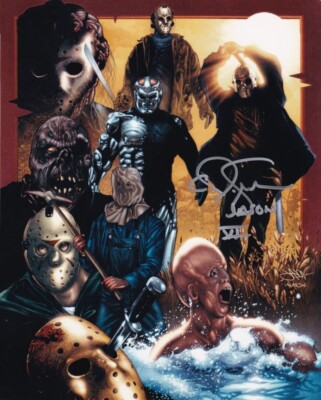 CJ GRAHAM signed Autogramm 20x25cm FRIDAY THE 13 in Person autograph COA