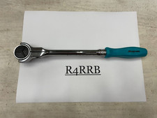 Snap-on Tools Usa New Teal 38 Drive Hard Grip Round Swivel Ratchet Fhnfd100tl