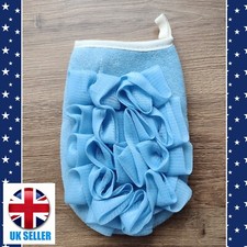 2 In 1 Skin Friendly Shower Glove In Blue - Double Sided
