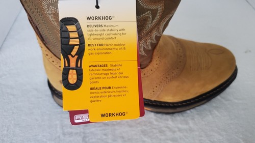 ARIAT WorkHog Stiefel Herren Größe 10 Weiche Spitze Zum Überziehen Arbeitsstiefel Aged Bark 10001188 - Bild 19 von 19