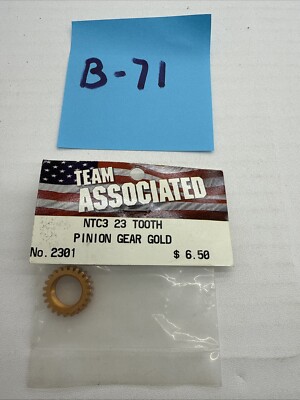 Team Associated 2301 Nitro 23T Gold Pinion Gear for NTC3