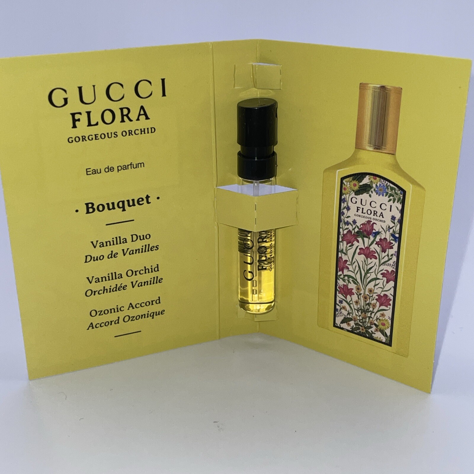 Gucci Flora Gorgeous Orchid Eau De Parfum Sample Spray .05oz 1.5ml thumbnail 3