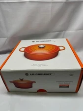 Le Creuset Signature Cast Iron 5 1/2-Qt Round Dutch Oven-Cerise Red *New