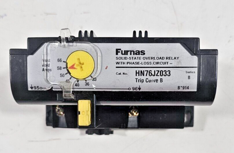 Furnas HN76JZ033 33-66Amps 600Vac 3 P SRE B Solid-State Overload Relay
