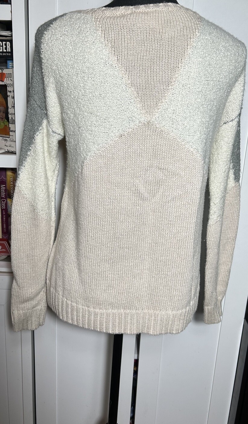 BCBGeneration Womens Pullover Colorblock Cream Gr… - image 5