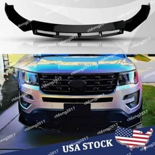 For Ford	Explorer XLT ST Platinum Front Bumper Lip Spoiler Splitter Diffuser US