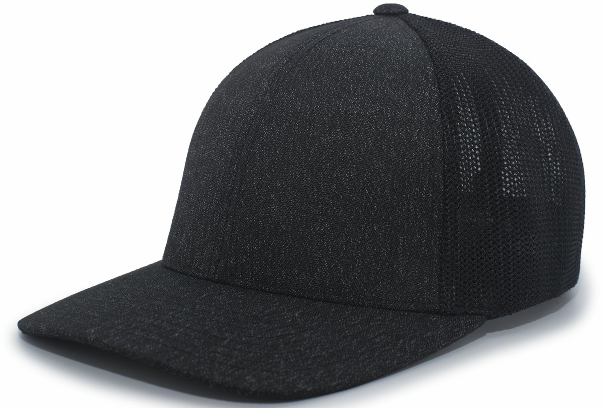 Pacific Headwear Heather Mid-Profile Pro-Model Trucker Flexfit Cap P405 - Main Image