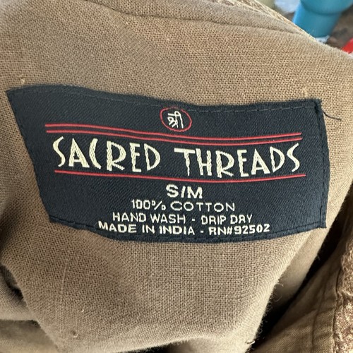 Sacred Threads Zip Jacke bunte Acid Wash Applikation Southwest Gr. S/M Vintage - Bild 10 von 11