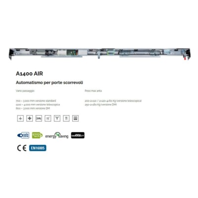 Satz Basis 1 Anta A1400 Air Rd Zwischen Tür Automatisch Schiebetür Faac 10514002