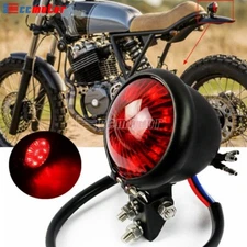 LED Bates Style Brake Stop Tail Light Lamp for Cafe Racer Chopper Bobber Cruiser