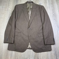 Brooks Brothers 1818 Madison Moon Brown Sport Coat Blazer  Wool Cahsmere Sz 44L