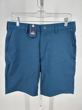 Johnnie-O Calcutta Shorts Mens 30 Lake Blue Flat Front Beach Travel JMSH1950 NWT