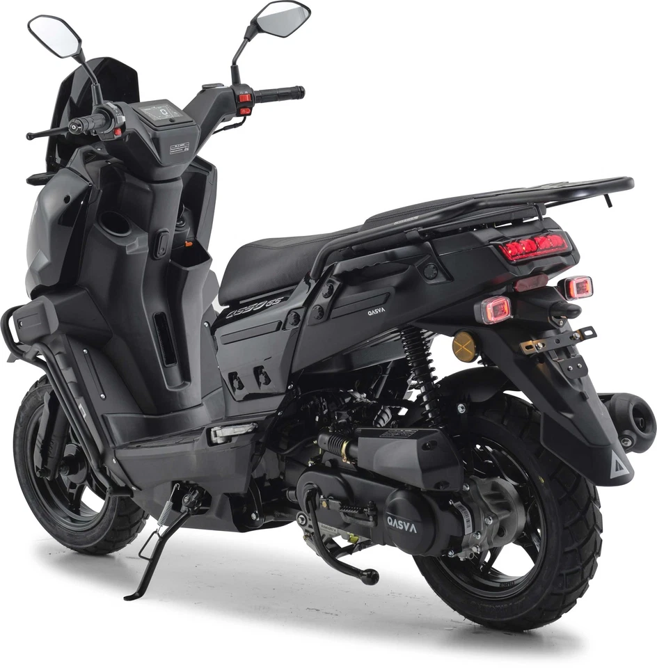Motorroller 50 ccm Burnout QS50 GS Schwarz 45 - Bild 4 von 4