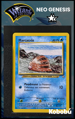 Pokemon Karte Marcacrin 79/111 Unlimited Ed 2 Neo Genesis Wizards 2 