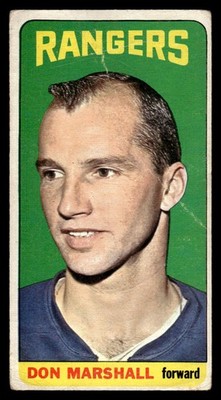 1964 TOPPS DON MARSHALL 97 POOR HOCKEY NEW YORK RANGERS