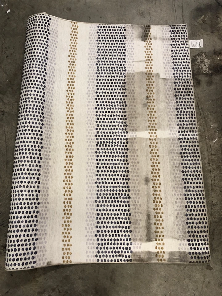 Linon Home Decor 8079971 5 x 7 ft. Delray Polyester Rug Blue & Ivory - Image 2 of 3