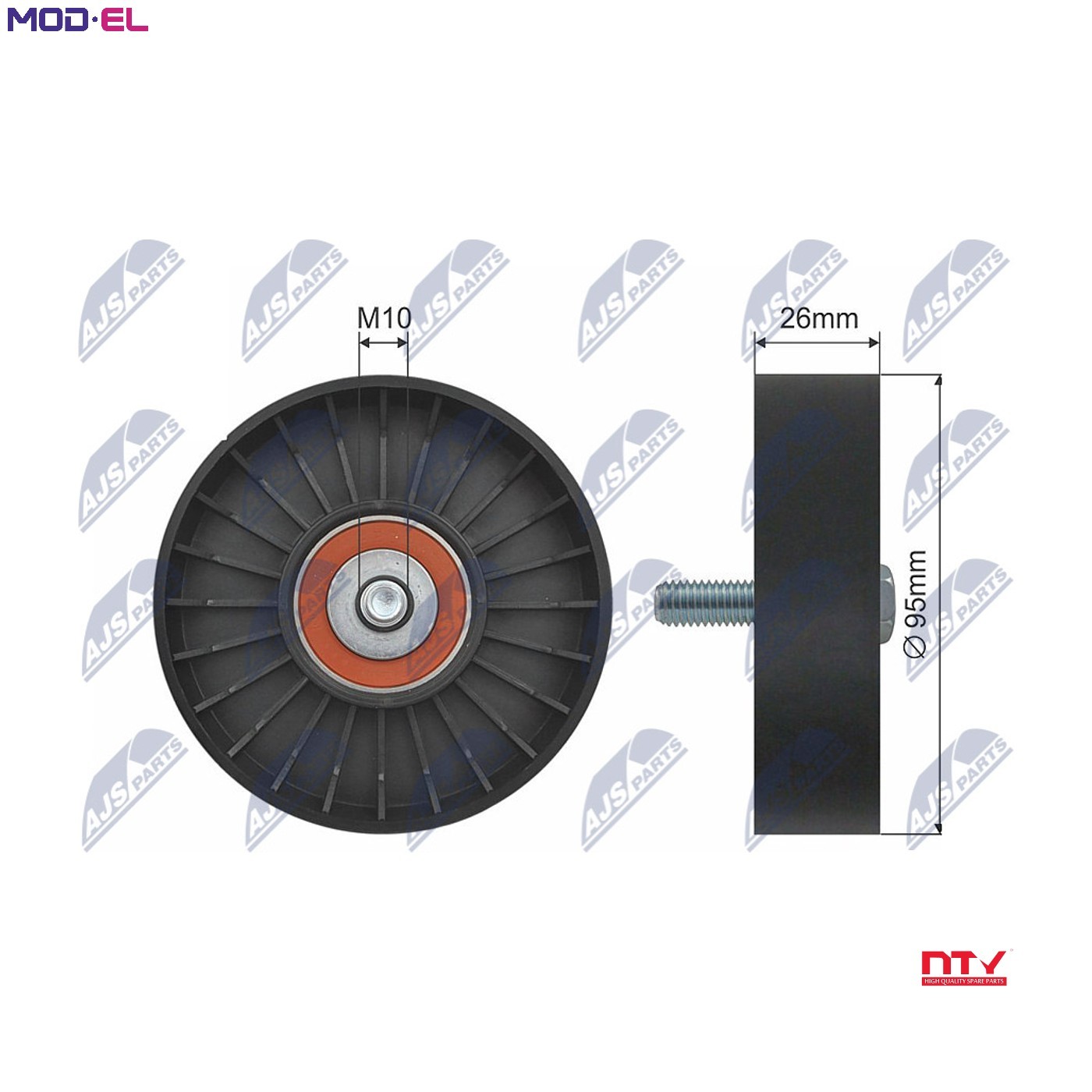 DEFLECTIONGUIDE PULLEY VRIBBED BELT RNK-LR-008 FOR LAND ROVER FREELANDER/Soft - Image 9