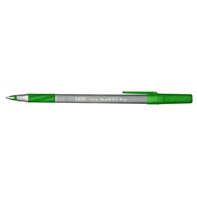 BiC Round Stic Grip Xtra Comfort Green Pens