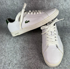 Lacoste Carnaby RS 2 White Green Leather Low Top Sneakers Mens Size 10 14SPM4361