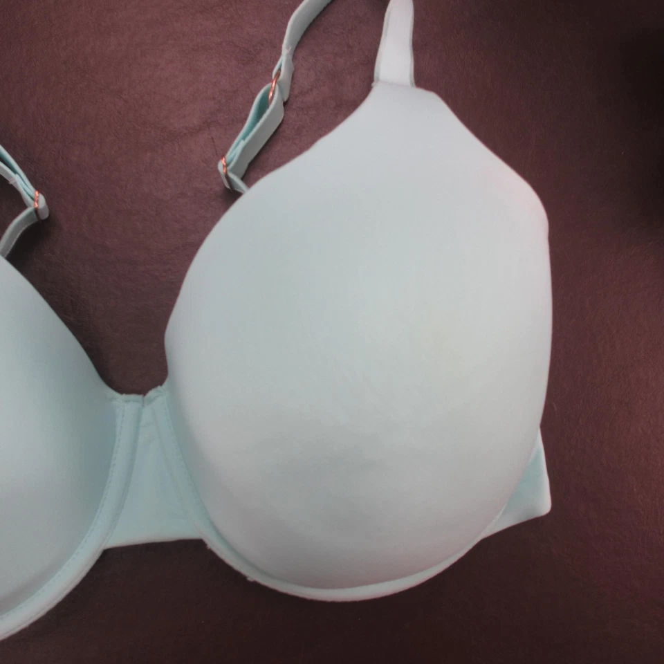 Secret Treasures 胸罩女式 38DD 浅蓝色钢圈 T 恤风格 40009 有内衬 — 第 4/4 张图片