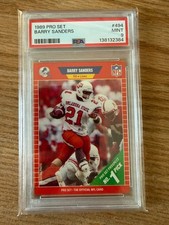 1989 Pro Set Barry Sanders Rookie RC #494 Lions PSA 9