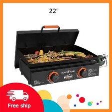 Blackstone Adventure Ready 2-Burner 22" Propane Griddle with Hard Cover in Black