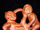 Old Nephrite Jade Stone Carved Sculpture Exotic Ancient Couple #12142301 — photo 2