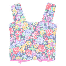 Corset Imprimé Pour Femmes Rose Sans Manches Floral M