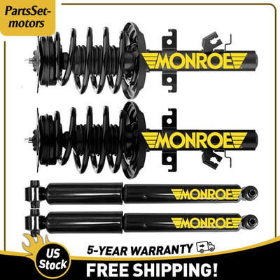 MONROE Front Strut & Rear Shock For 2017-2019 Nissan Rogue 2.0L