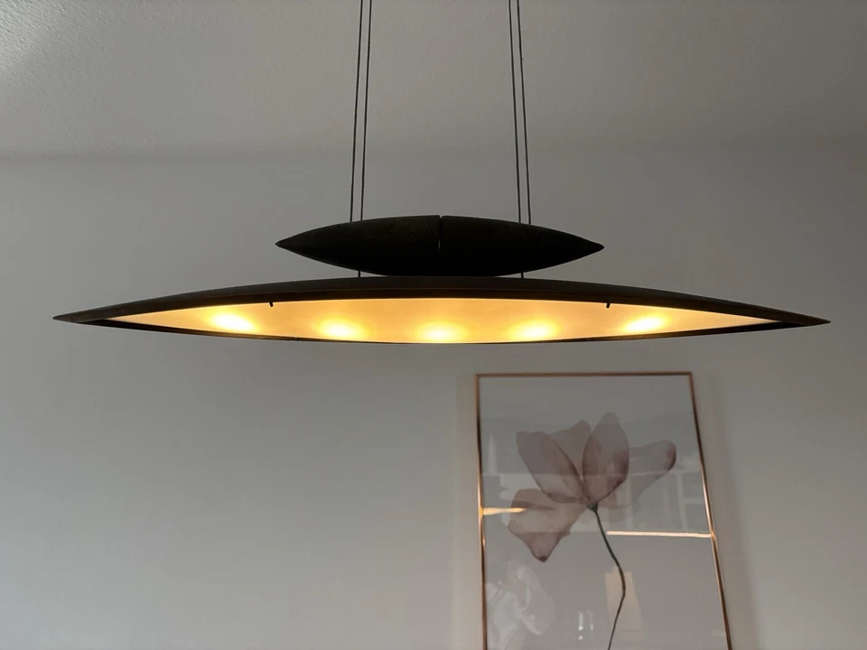 Designer Pendelleuchte „Tai Lang“ Bronze von Tobias Grau, 80 cm lang - Bild 3 von 4