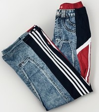 Women's Baggy Jeans High Waisted Wide Leg StreetWear Over Sized Pants Size S