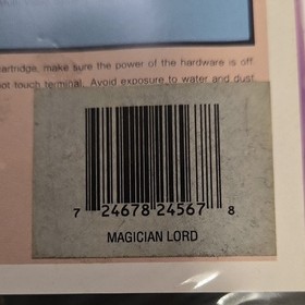 SNK Magician Lord Neo Geo AES Memory Card Compatible Action & Adventure NTSC-U/C