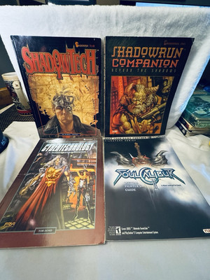 FASA Shadowrun RPG Sourcebook Lot: ShadowTech, Companion, Cybertechnology