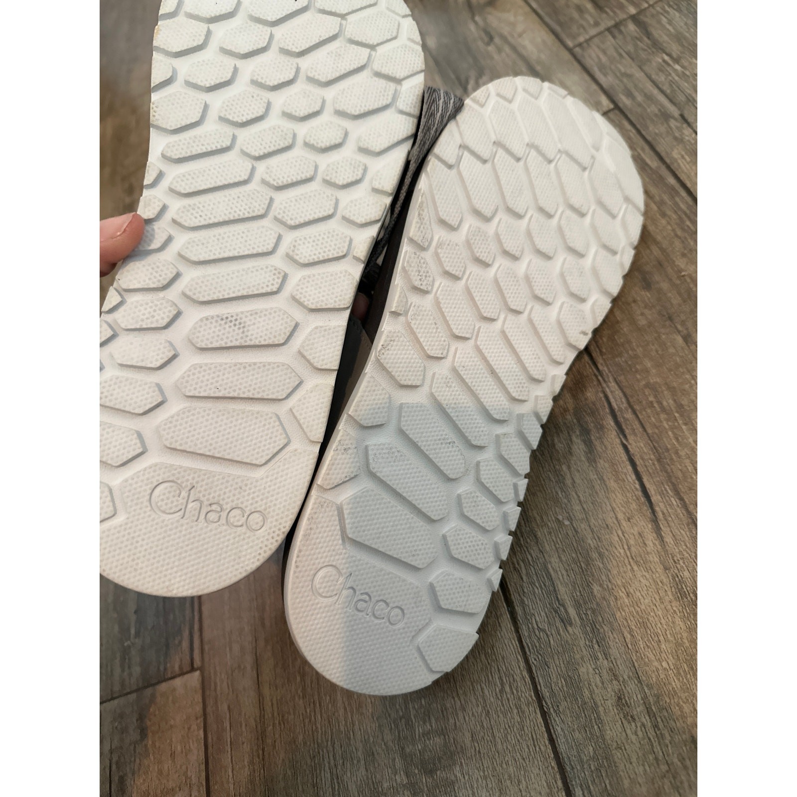 Chaco Lowdown Gray Adjustable Strap Flat Sandal S… - image 6