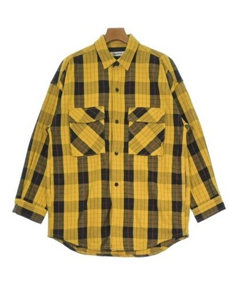 MONKEY TIME Casual Shirts YellowxBlackxRed(Check Pattern) S 2200668450119