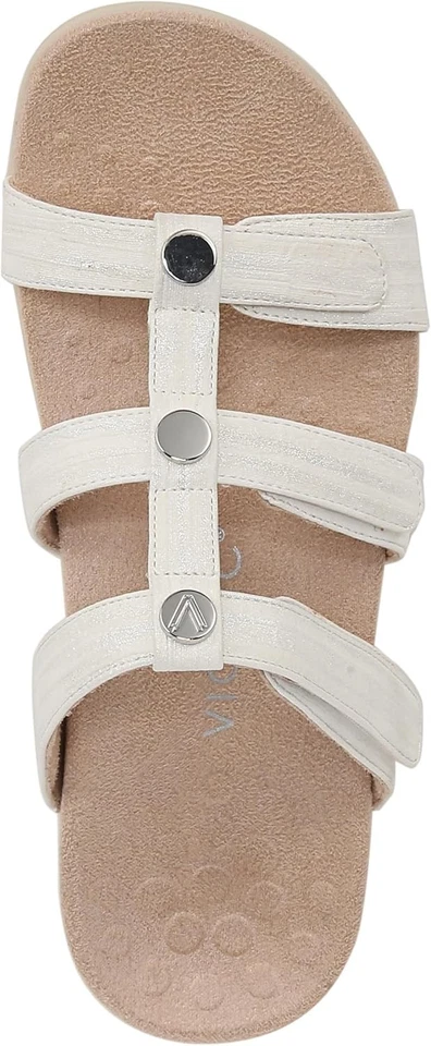 Sandalia para mujer Vionic ámbar perla blanca metálica 6,5 M Foto 4 de 4