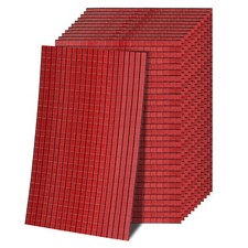 7200PCS Glass Mirrors Disco Ball Tiles Self-Adhesive Red Mosaic 5 x 5mm 12 Sheet