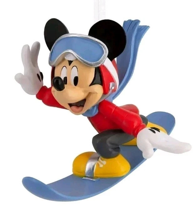 Hallmark Disney Mickey Mouse Snowboarding & Minnie Mouse Skating