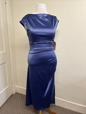 Anthropologie BHLDN Francesca High Neck Formal Midi Dress Ruched Size M NWT $198