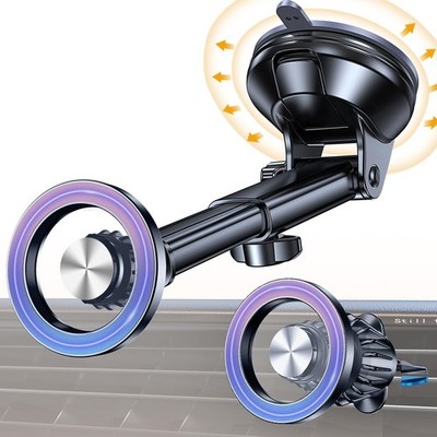 for MagSafe Car Mount【Windshield+Vent+Dash】Magnetic Phone Holder for Car Phon...