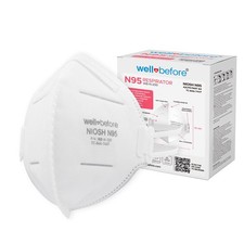 Wellbefore Individually Wrapped Face Masks 4 Layers Niosh Approved N95 Mask