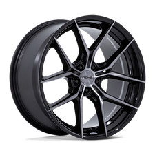 24x10 Niche NC279 Prodigy 5 Black Dark Tinted Clear Wheels 5x112 (20mm) Set of 4