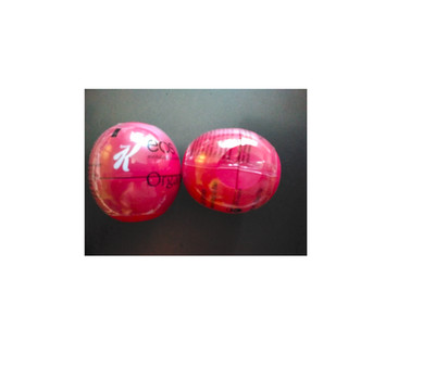 EOS & Special K collaboration: organic red berries lip balm, two spheres