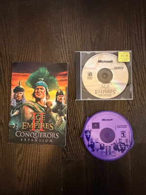 Age of Empires 2 with Age of Kings Expansion (PC 1999) includes original manual