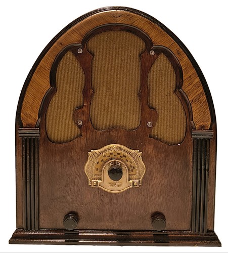 1932? Climax Unknown Model TRF Small Cathedral Radio - Restored, Works