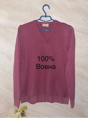 Women Peter Hahn Sweater Pink Wool L