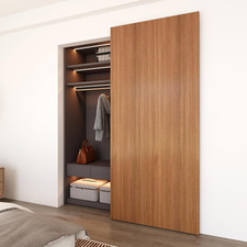 42" Hidden Barn Door Hardware Kit with Soft Close for 34"-38" Openings