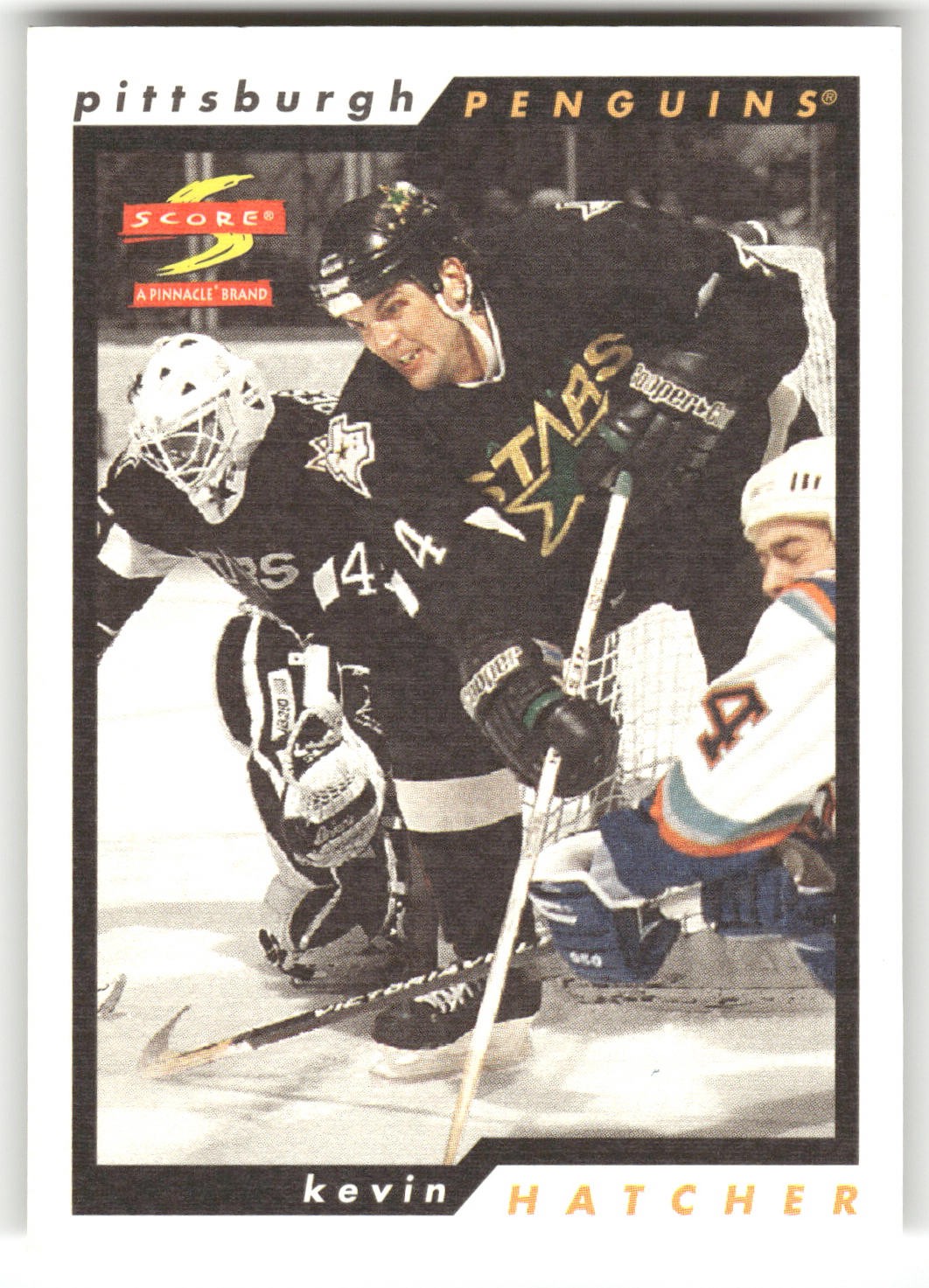 1996-97 Score #117 Kevin Hatcher Golden Blades Pittsburgh Penguins