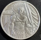 Legendary Warrior. Julius Caesar. 1 Ounce .999 Fine Silver Round #1606